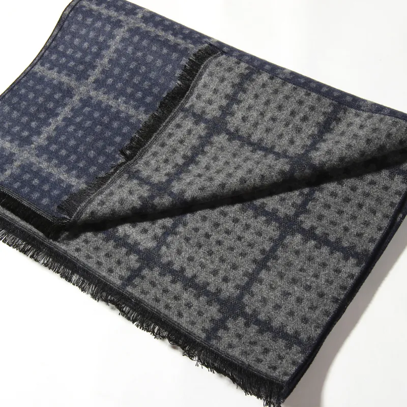 Shanghai Story Polyester Knit Scarves Men's-51