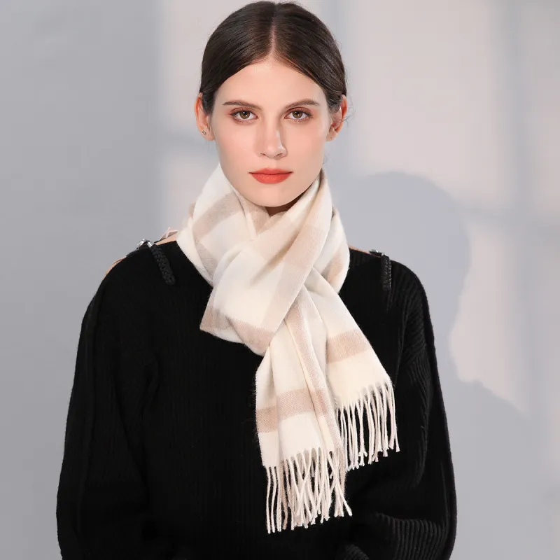 Shanghai Story Sheep Wool Knit Scarves Unisex-22