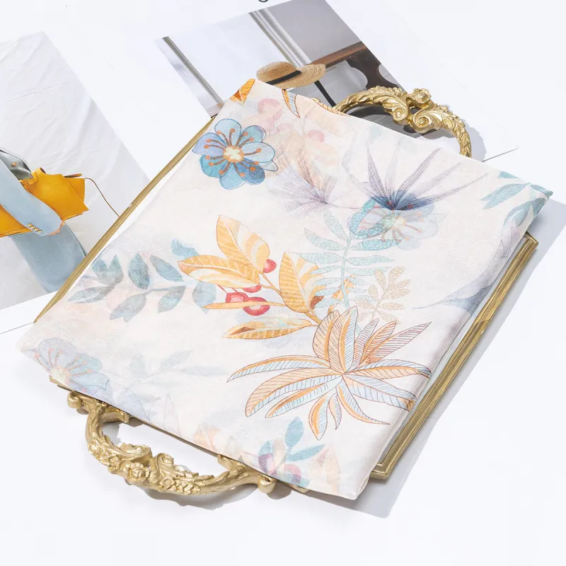 Shanghai Story 100% Mulberry Silk Scarves Women's Spring Song Like A Dream Gift Box Set-18