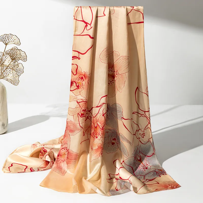 Shanghai Story 100% Mulberry Silk Scarves Women's Enchanted Dreams, Gift Box Set-79