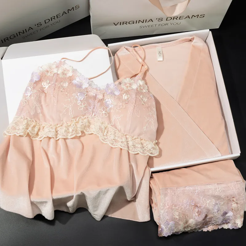 Shanghai Story Pajama Set Women's 3 Piece Set-9