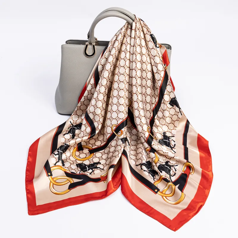 Shanghai Story 100% Polyester Silk Scarves Women's-63