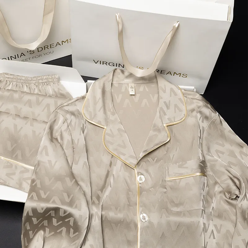 Shanghai Story Pajama Set Men's Light Coffee-2