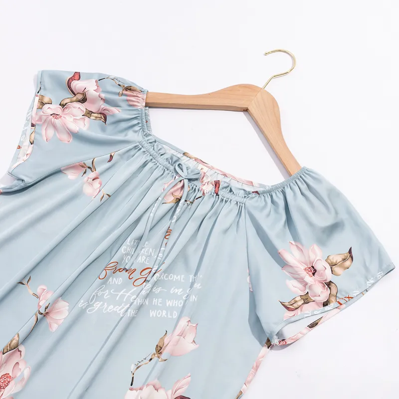 Shanghai Story Nightgown Women's Blue-2