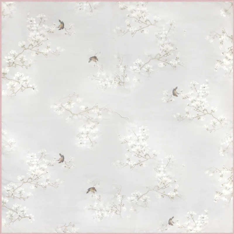 Shanghai Story 100% Mulberry Silk Scarves Women's Spring Song Like A Dream Gift Box Set-14