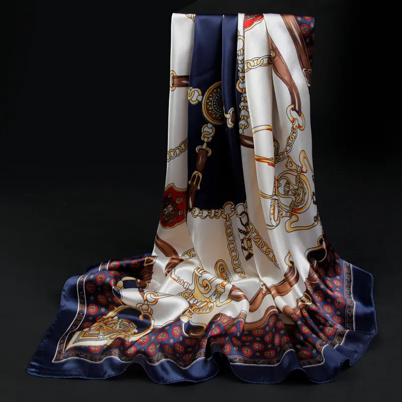 Shanghai Story 100% Polyester Silk Scarves Women's-91