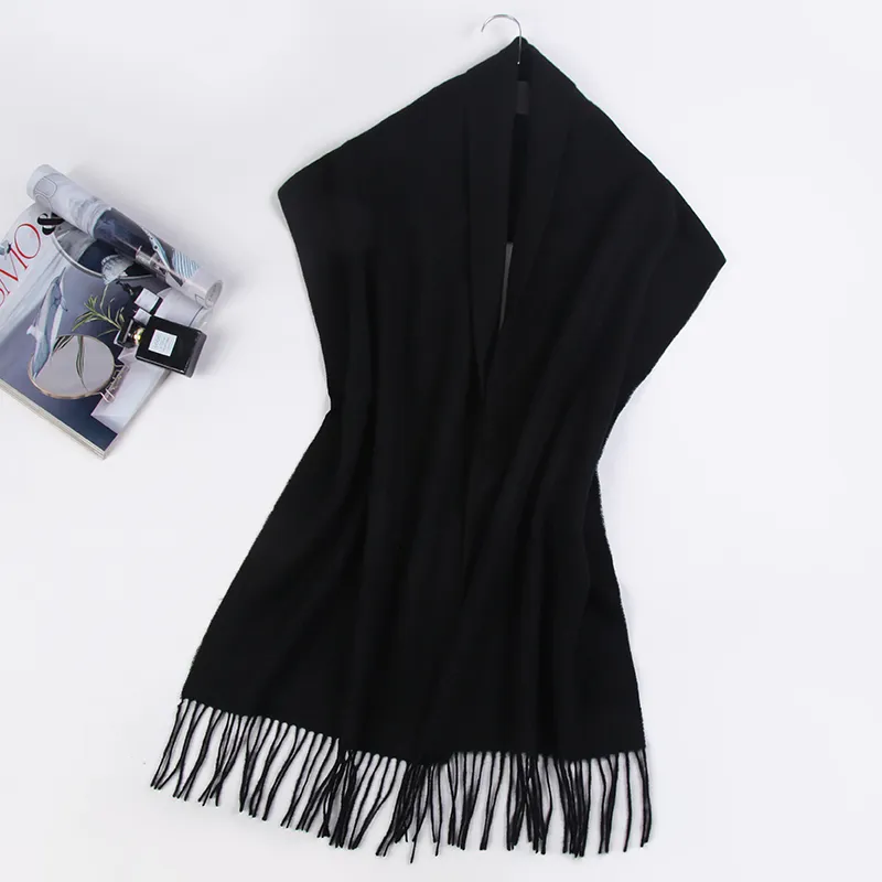 Shanghai Story Sheep Wool Knit Scarves Unisex-16