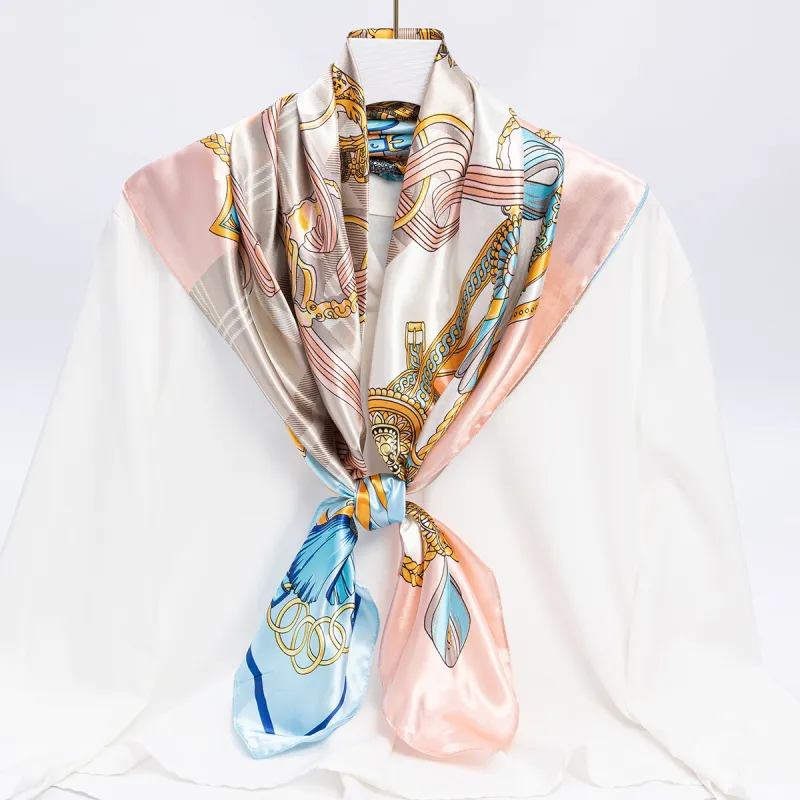 Shanghai Story 100% Polyester Silk Scarves Women's-37