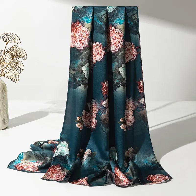 Shanghai Story 100% Mulberry Silk Scarves Women's Enchanted Dreams, Gift Box Set-61