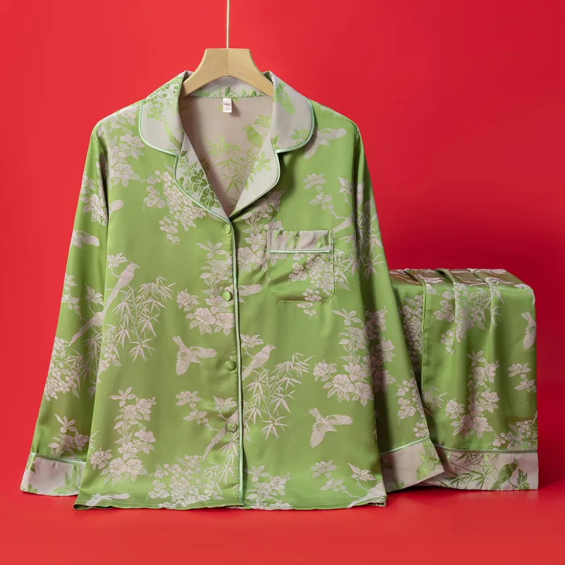 Shanghai Story Pajama Set Women's Grass Green-1