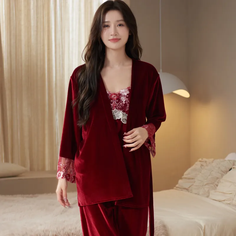 Shanghai Story Pajama Set Women's 3 Piece Set-3
