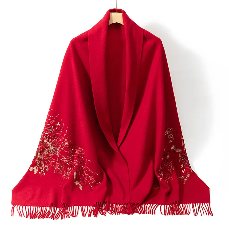 Shanghai Story Sheep Wool Knit Scarves Women's-22