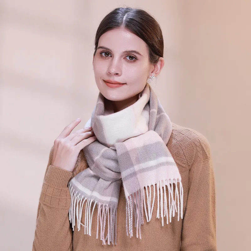 Shanghai Story Sheep Wool Knit Scarves Unisex-44
