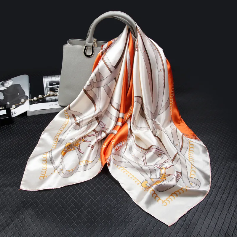 Shanghai Story 100% Polyester Silk Scarves Women's-26
