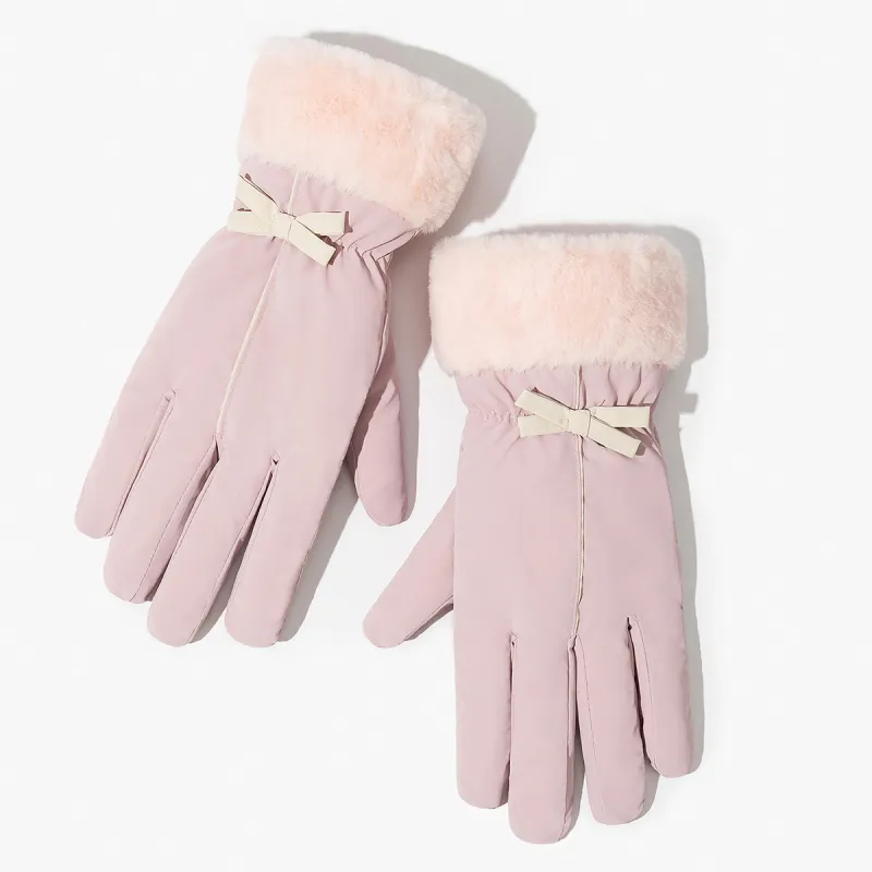 Shanghai Story Polyester Knit Gloves Women's-12