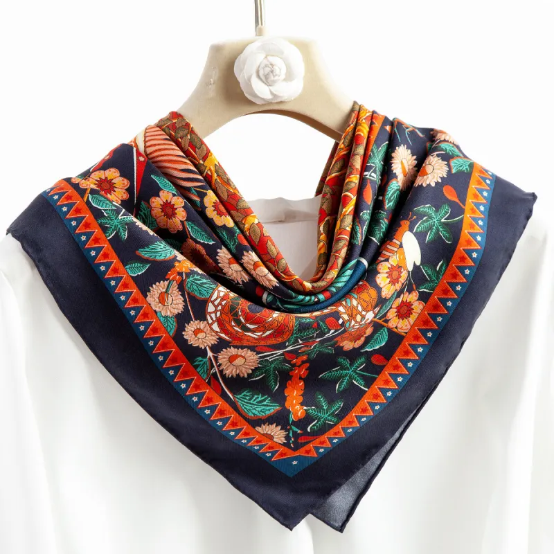Shanghai Story 100% Mulberry Silk Silk Scarves Women's-7