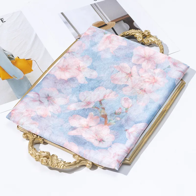 Shanghai Story 100% Mulberry Silk Scarves Women's Spring Song Like A Dream Gift Box Set-3