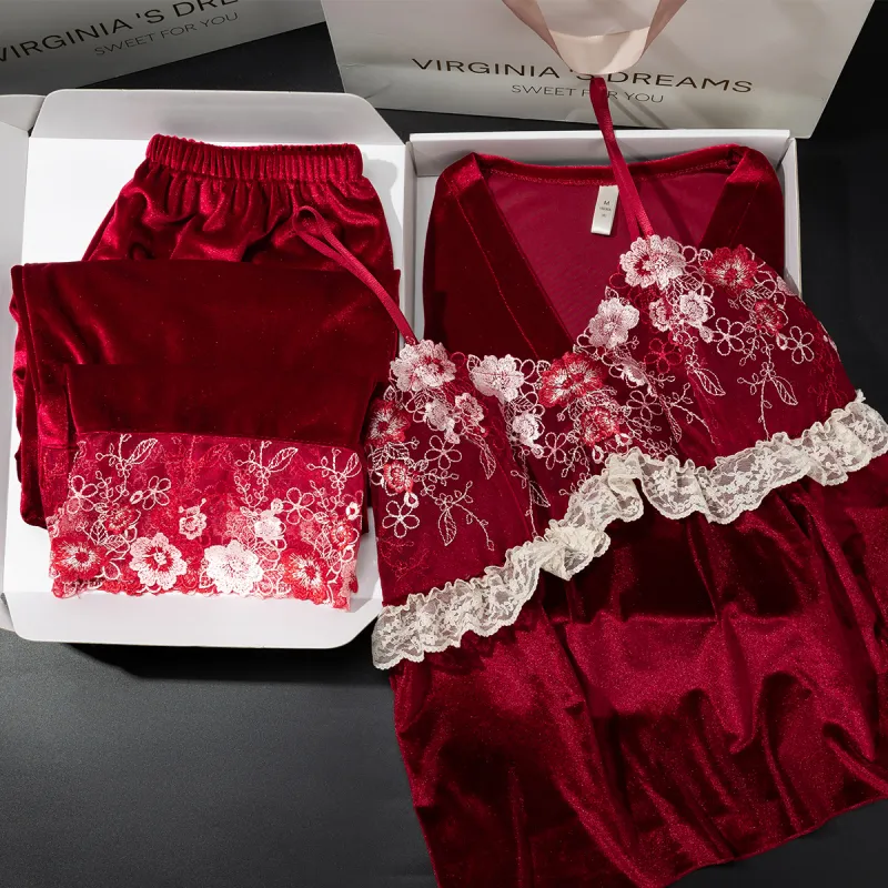 Shanghai Story Pajama Set Women's 3 Piece Set-1