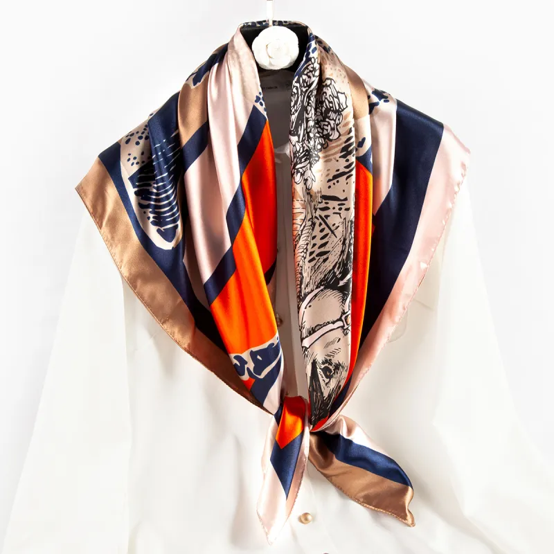 Shanghai Story 100% Polyester Silk Scarves Women's-82