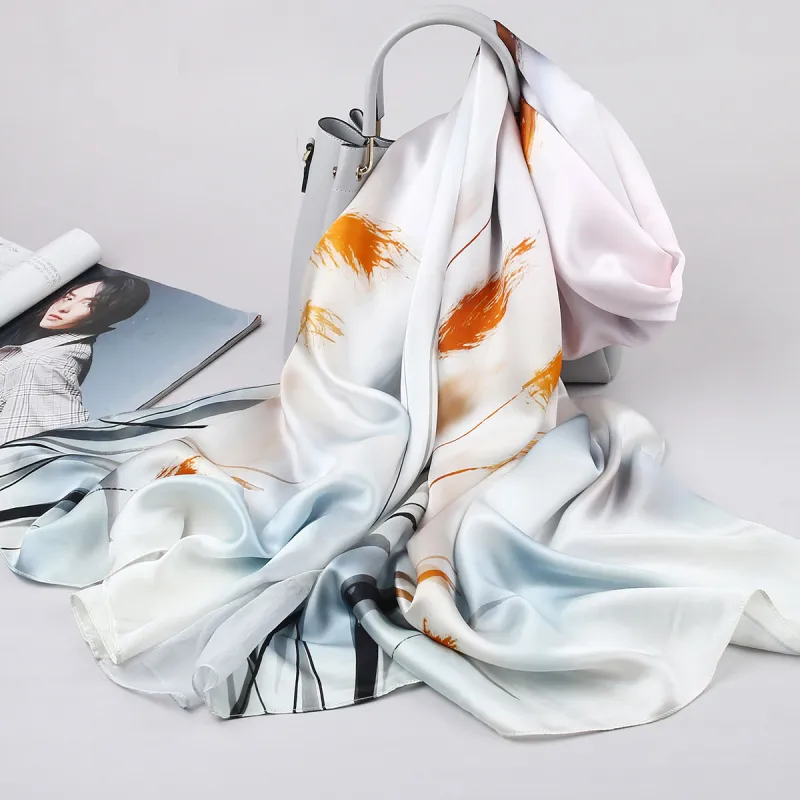 Shanghai Story 100% Mulberry Silk Scarves Women's Enchanted Dreams, Gift Box Set-44
