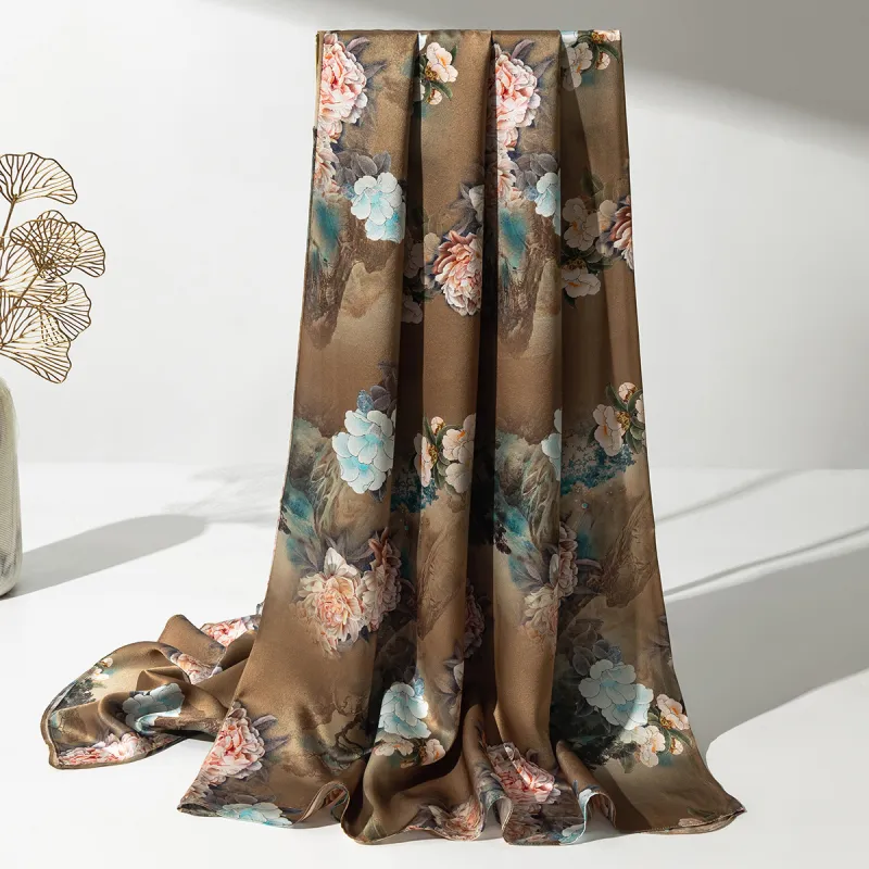 Shanghai Story 100% Mulberry Silk Scarves Women's Enchanted Dreams, Gift Box Set-67