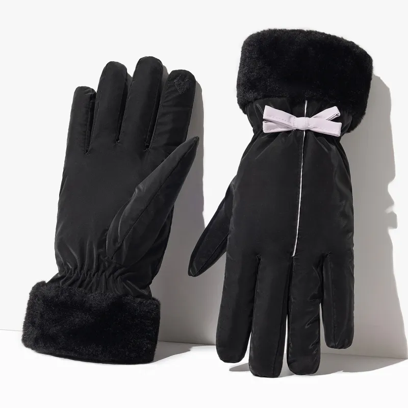 Shanghai Story Polyester Knit Gloves Women's-8