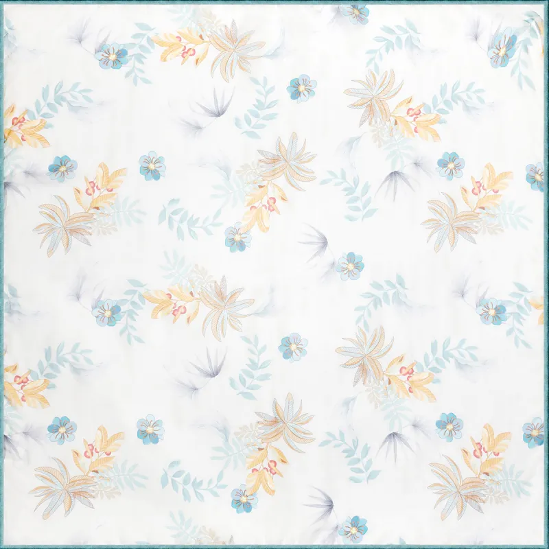 Shanghai Story 100% Mulberry Silk Scarves Women's Spring Song Like A Dream Gift Box Set-19