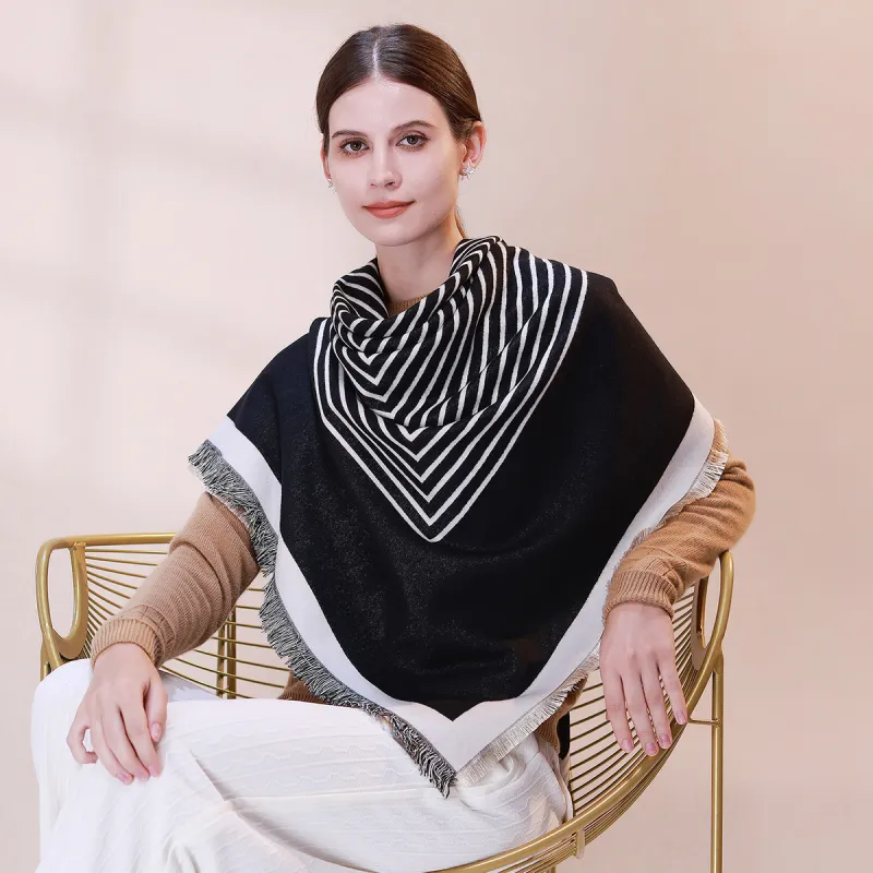 Shanghai Story Polyester Knit Scarves Women's-29