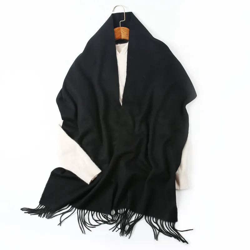 Shanghai Story 100% Sheep Wool Knit Scarves Unisex Multiple Colors-23
