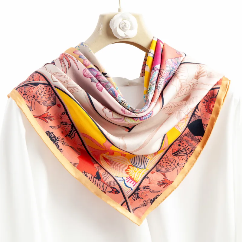 Shanghai Story 100% Mulberry Silk Silk Scarves Women's-12