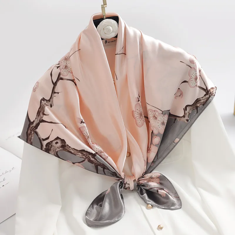 Shanghai Story 100% Polyester Silk Scarves Women's-2
