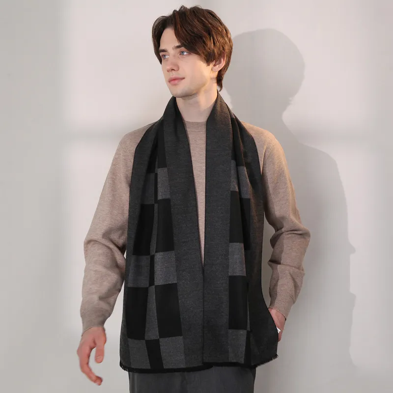 Shanghai Story Polyester Knit Scarves Men's-19