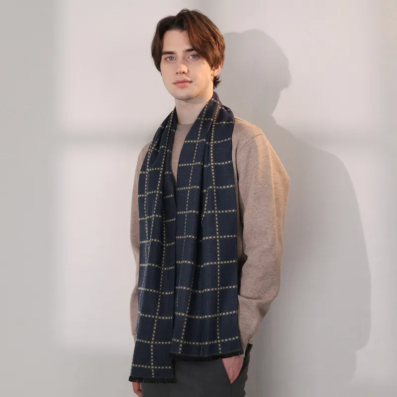 Shanghai Story Polyester Knit Scarves Men's-31