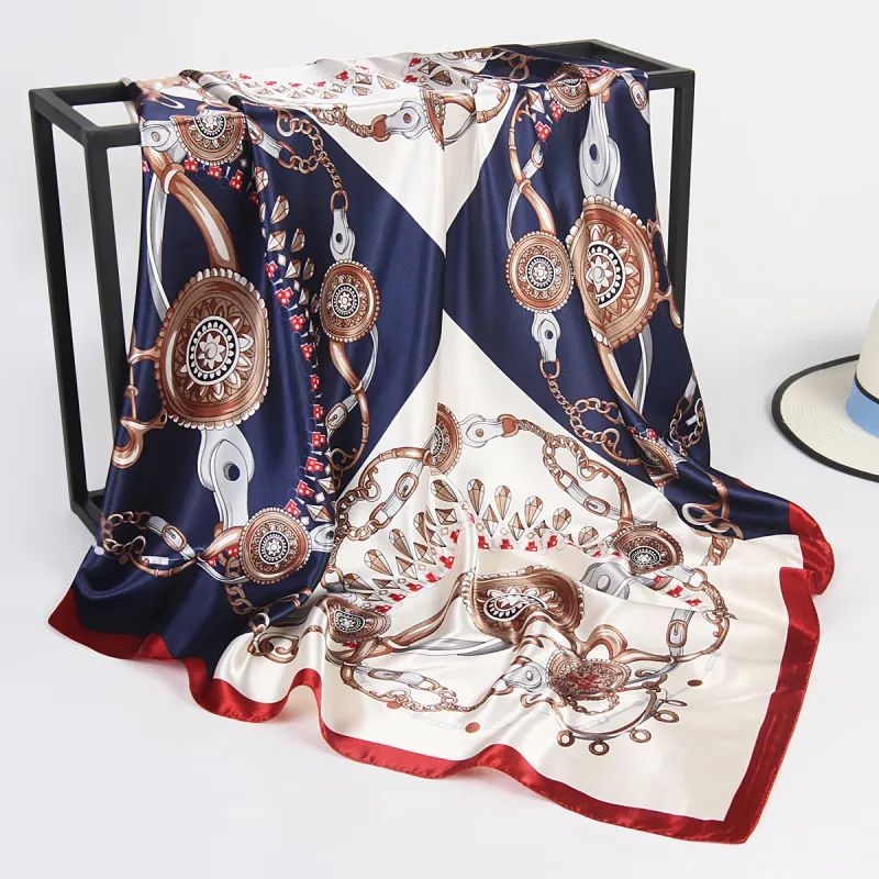 Shanghai Story 100% Polyester Silk Scarves Women's-34
