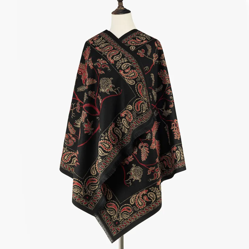 Shanghai Story Polyester Knit Scarves Women's-34