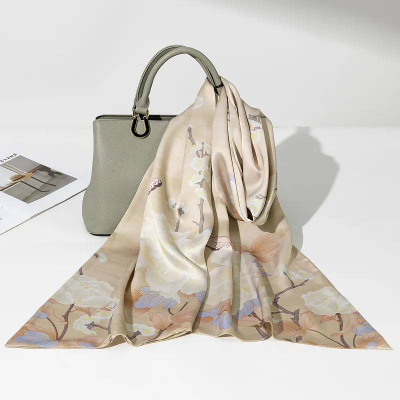 Shanghai Story 100% Mulberry Silk Scarves Women's-5
