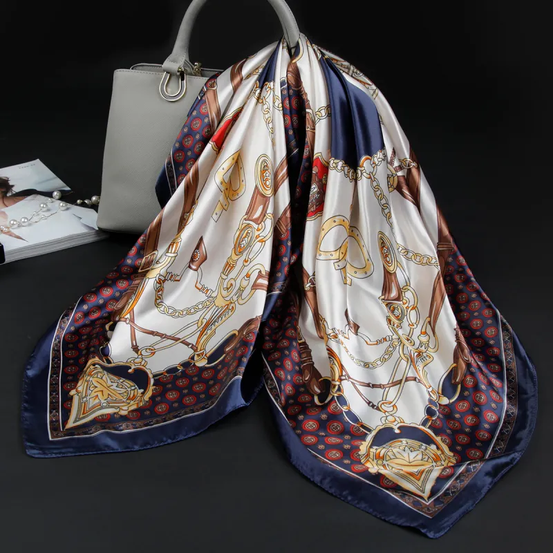 Shanghai Story 100% Polyester Silk Scarves Women's-90