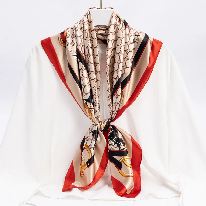 Shanghai Story 100% Polyester Silk Scarves Women's-62