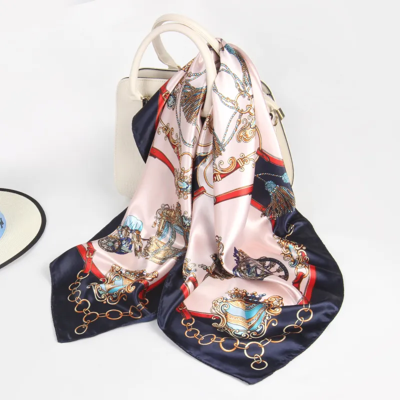 Shanghai Story 100% Polyester Silk Scarves Women's-21