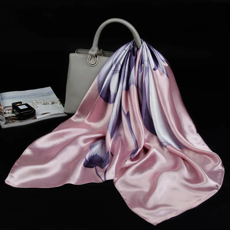 Shanghai Story 100% Polyester Silk Scarves Women's-104