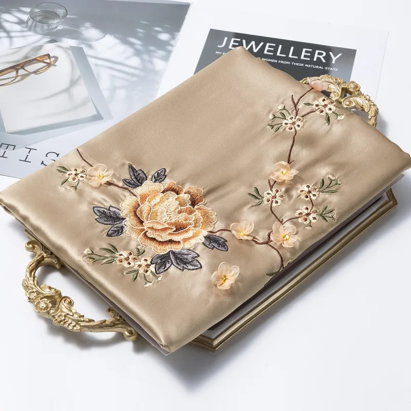 Shanghai Story 100% Mulberry Silk Silk Scarves Women's Silk Harmony Galaxy Gift Box Set-19