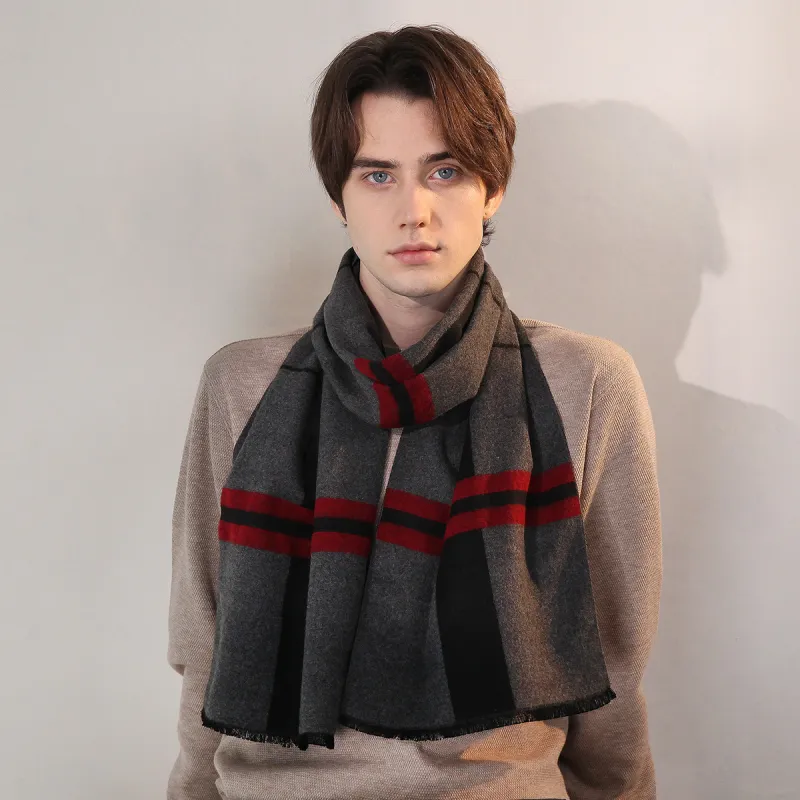 Shanghai Story Polyester Knit Scarves Men's-71