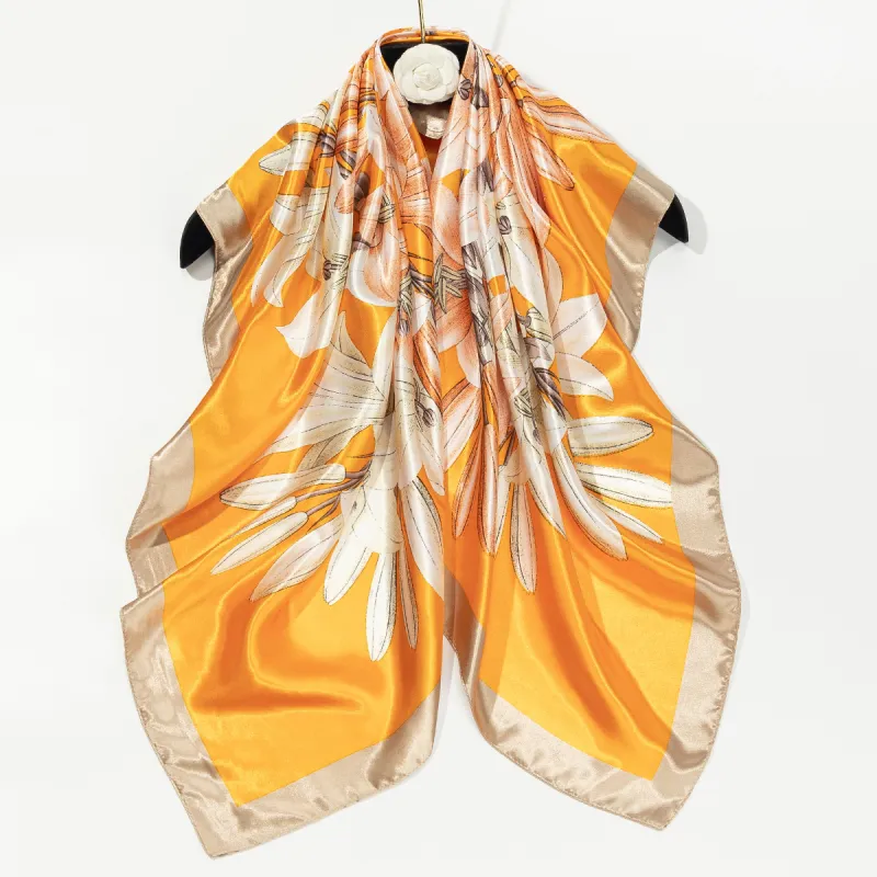 Shanghai Story 100% Polyester Silk Scarves Women's-96