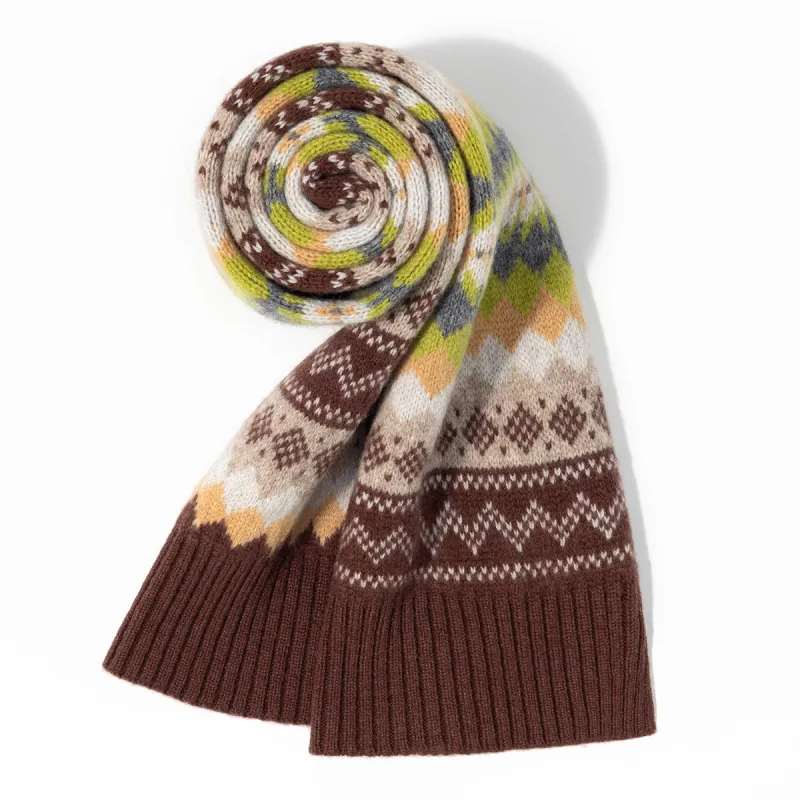 Shanghai Story Sheep Wool Knit Scarves Unisex-1