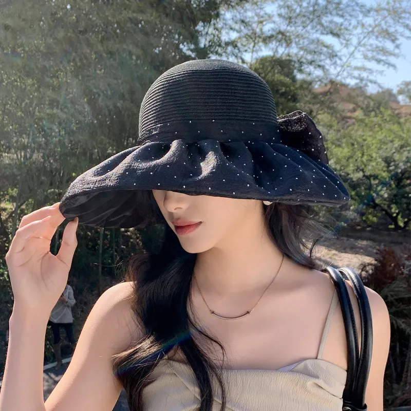 Shanghai Story Polyester Sun Protection Hats Women's-29