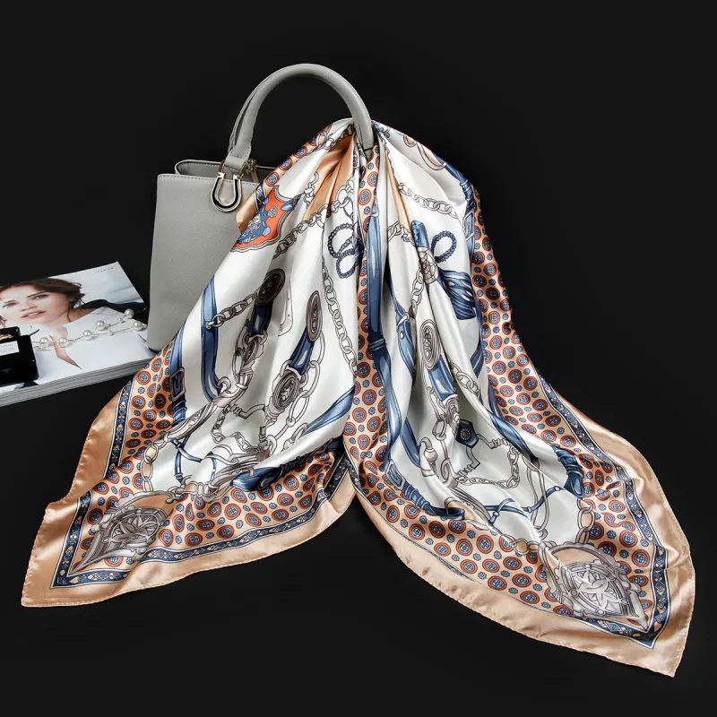 Shanghai Story 100% Polyester Silk Scarves Women's-98