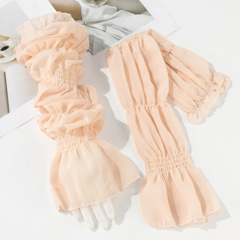 Shanghai Story 100% Polyester Sun Protection Sleeves Women's-14