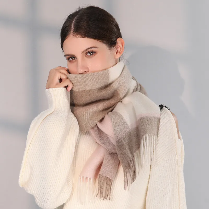 Shanghai Story Sheep Wool Knit Scarves Unisex-10