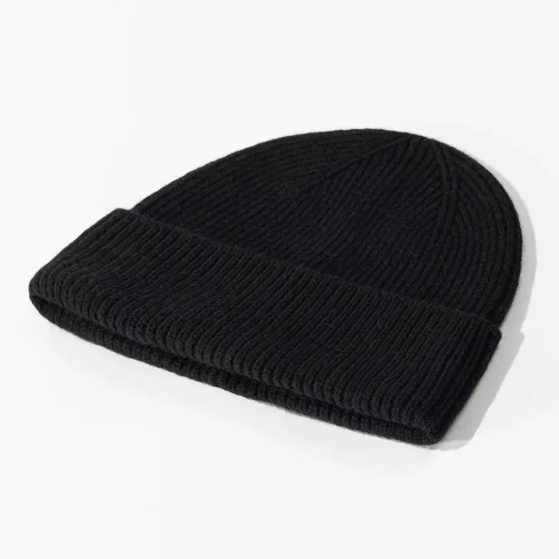 Shanghai Story Sheep Wool Beanies Unisex Black-7