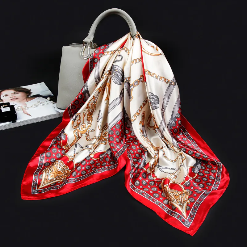 Shanghai Story 100% Polyester Silk Scarves Women's-85